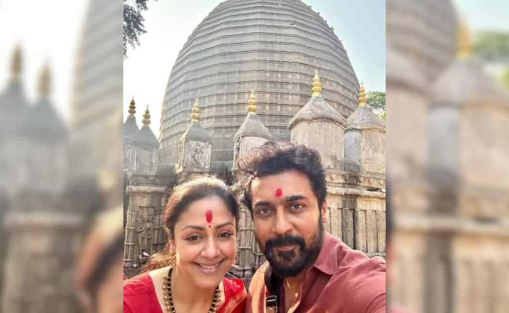 Jyotika And Suriya Offer Prayers At Shakti Peethas Of Kolhapur. See Pics