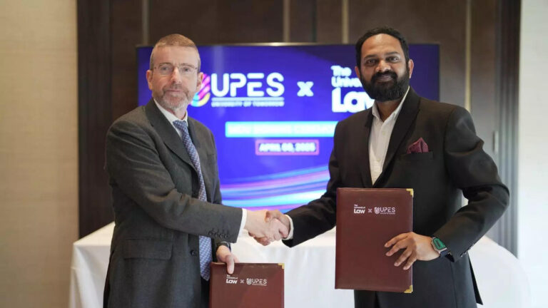 UPES Dehradun partners with The University of Law to launch a Centre of Excellence for transforming education and research, ET Education