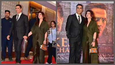 Akshay Kumar and Twinkle Khanna make heads turn as they walk hand-in-hand at Kesari 2 premiere; fans can’t get enough of the power couple- See photos |