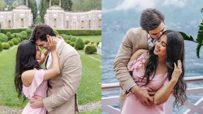Anjana-Isaiah engagement: Pictures from Anjana Sarja’s stylish Lake Como engagement