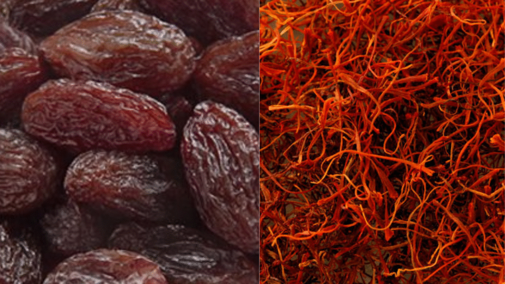 ​5 reasons to have soaked munakka saffron water