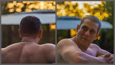 Amid re-release of ‘Andaz Apna Apna’, Salman Khan flaunts ripped body in shirtless pool photos’ captions it ‘Eelo Ji Sanam Hum Aa Gaye’ |