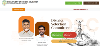 AP DSC recruitment 2025: Mega DSC registration starts, Direct link to apply here