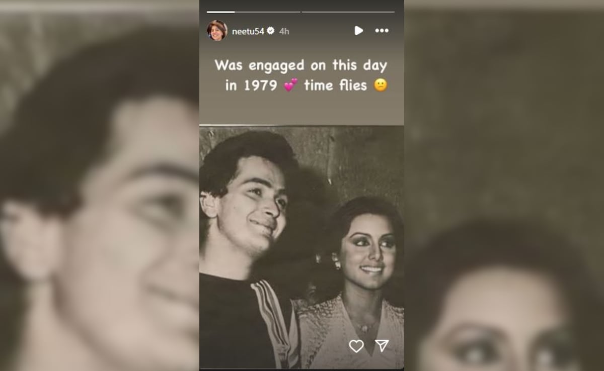 Neetu Kapoor Shares A Throwback Gem With Rishi Kapoor From Their Engagement Day