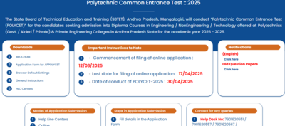 AP POLYCET 2025 application deadline extended: Check details and steps to register here