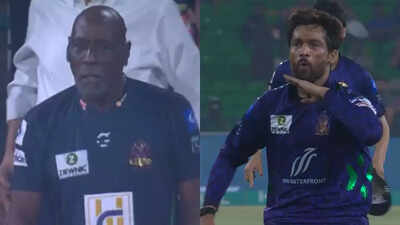 Tempers flare! Mohammad Amir’s fiery gesture to Viv Richards after Babar Azam’s dismissal | Cricket News
