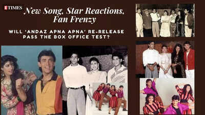 Stars rejoice; fans celebrate; new song addition: Can ‘Andaz Apna Apna’ re-release win the box office battle? | Hindi Movie News