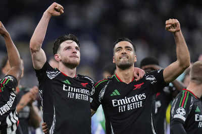 Arsenal defeats Real Madrid 2-1 to reach Champions League semifinals for first time since 2009