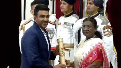 Ravichandran Ashwin conferred Padma Shri by President Droupadi Murmu – WATCH | Cricket News