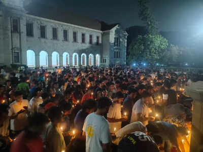 IISc community holds candlelight vigil to condemn Pahalgam terror attack | India News