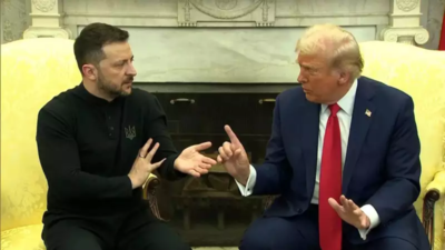 Donald Trump Zelenskyy: Trump reacts after Zelenskyy urges him to visit Ukraine: ‘Biden’s war, not mine’