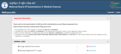 FMGE June 2025 registration window opens: Direct link to apply and other details here