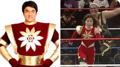Mukesh Khanna’s Shaktimaan costume sparks debate as netizens claim 90s WWE wrestler wore it first | Hindi Movie News