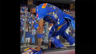 ‘Hardik Pandya & his little Paltan’: Mumbai Indians captain’s special moment with a young fan wins hearts – Watch | Cricket News