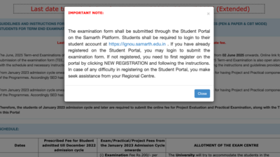IGNOU June TEE 2025 registration deadline extended, exams start June 2: Check direct link to apply here