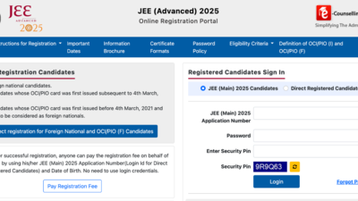JEE Advanced 2025 registration begins, apply by May 2: Check direct link and how to submit form here