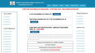 KTET result 2025 declared for all categories at ktet.kerala.gov.in: Check direct link here
