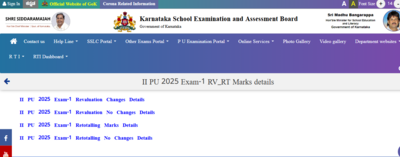 Karnataka 2nd PUC 2025 revaluation and retotaling result released: Direct link to download marksheets here