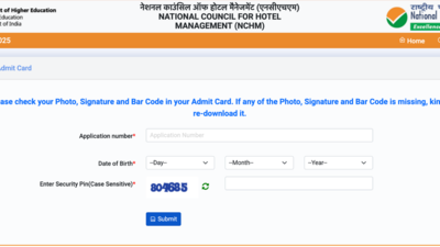 NCHM JEE 2025 admit card released for exam on April 27: Check direct link and how to download hall tickets here