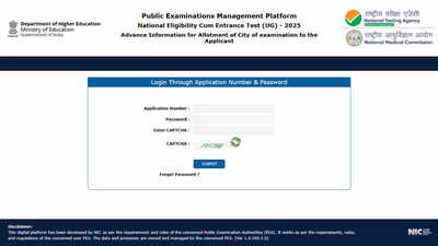 NEET UG 2025 exam city intimation slip released on neet.nta.nic.in, admit card expected by May 1: Check direct link here
