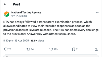 NTA responds to student concerns over inaccurate JEE Mains 2025 answer key, pledges transparent review: Check how to raise objections and key dates