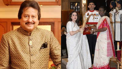 Ghazal Maestro Pankaj Udhas honoured with Posthumous Padma Bhushan, his wife accepts it from President Droupadi Murmu | Hindi Movie News