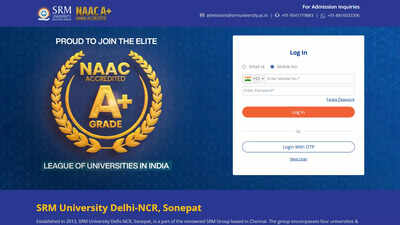 SRMJEEE 2025: Slot booking open, admit cards out for phase 1; download here