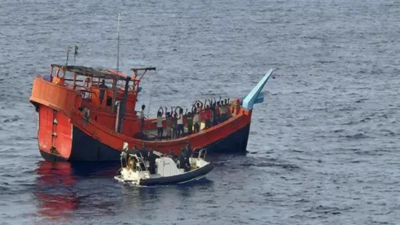 Indian Coast Guard Gujarat Drug Seized: 300 kg Narcotics Worth ₹1,800 Crore Intercepted in Joint Operation​ | India News