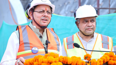 Uttarakhand: CM Dhami, Vaishnaw attend breakthrough ceremony of India’s longest rail tunnel | India News