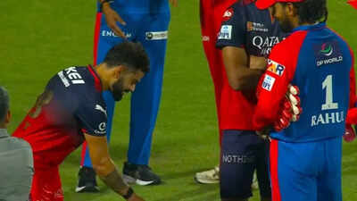 ‘This is my ground’: Virat Kohli recreates Kantara scene to tease KL Rahul after RCB’s triumph in Delhi | Cricket News