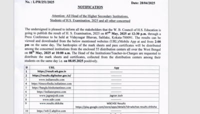 West Bengal Higher Secondary result 2025 to be released on this date: Check details here