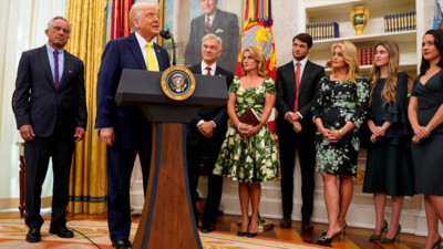 Why was White House press briefing interrupted during Dr Oz’s swearing-in; Trump was mid-Iran remarks