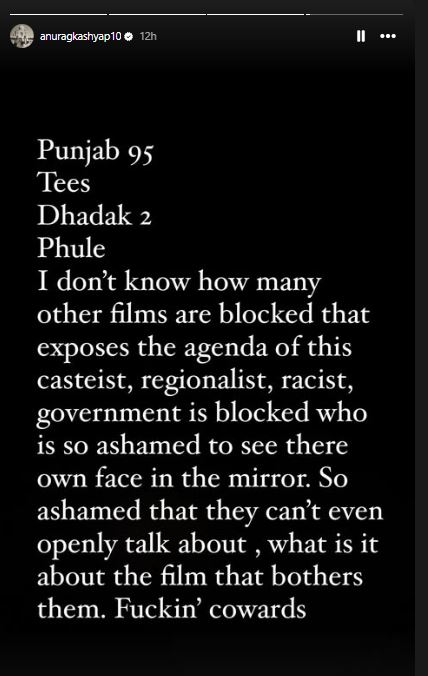 Anurag Kashyap Slams CBFC, Brahmin Community Over Phule Controversy