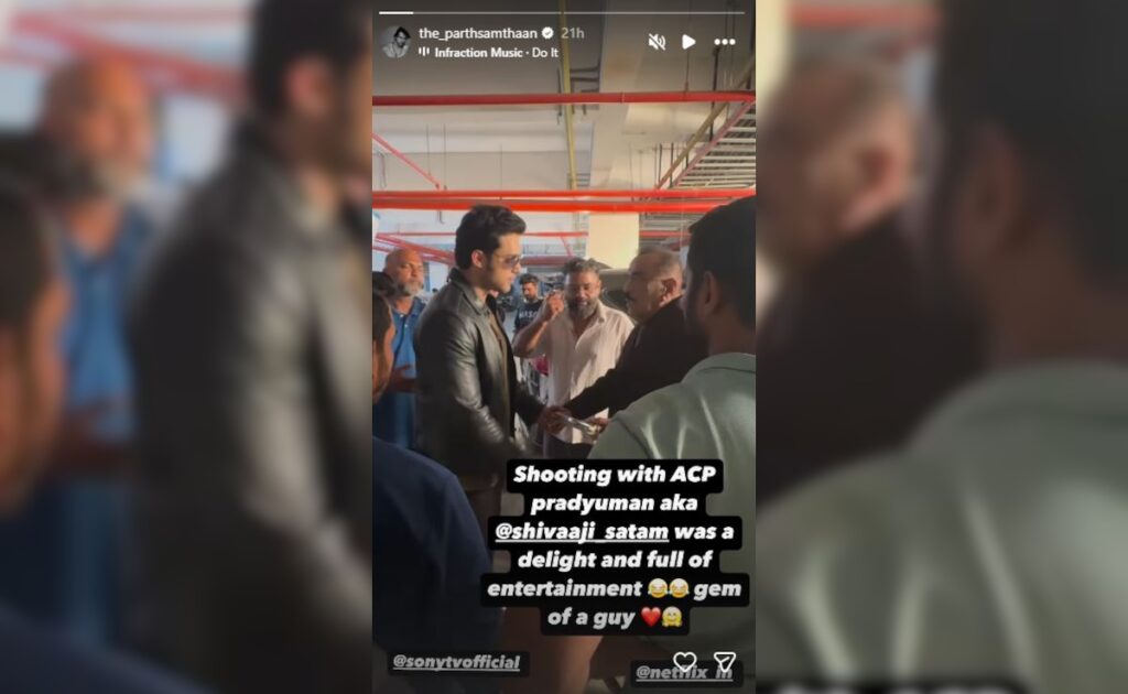 Shivaji Satam Aka ACP Pradyuman Is Back, Parth Samthaan Shares BTS Glimpses From Shoot. Watch