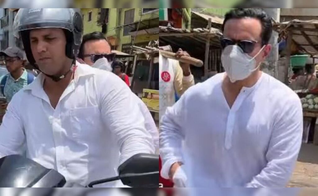 Saif Ali Khan Takes A Scooty Ride To Beat Mumbai Traffic