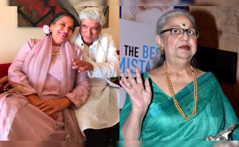 Shabana Azmi On Her Healthy Relationship With Honey Irani After Her Marriage With Javed Akhtar