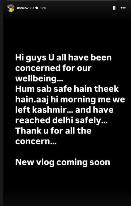 Dipika Kakar And Shoaib Ibrahim Reveal They Are Safe After Pahalgam Terror Attack