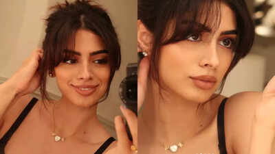 Khushi Kapoor flaunts Vedang Raina’s initial; fan says, ‘The necklace is evident’ | Hindi Movie News