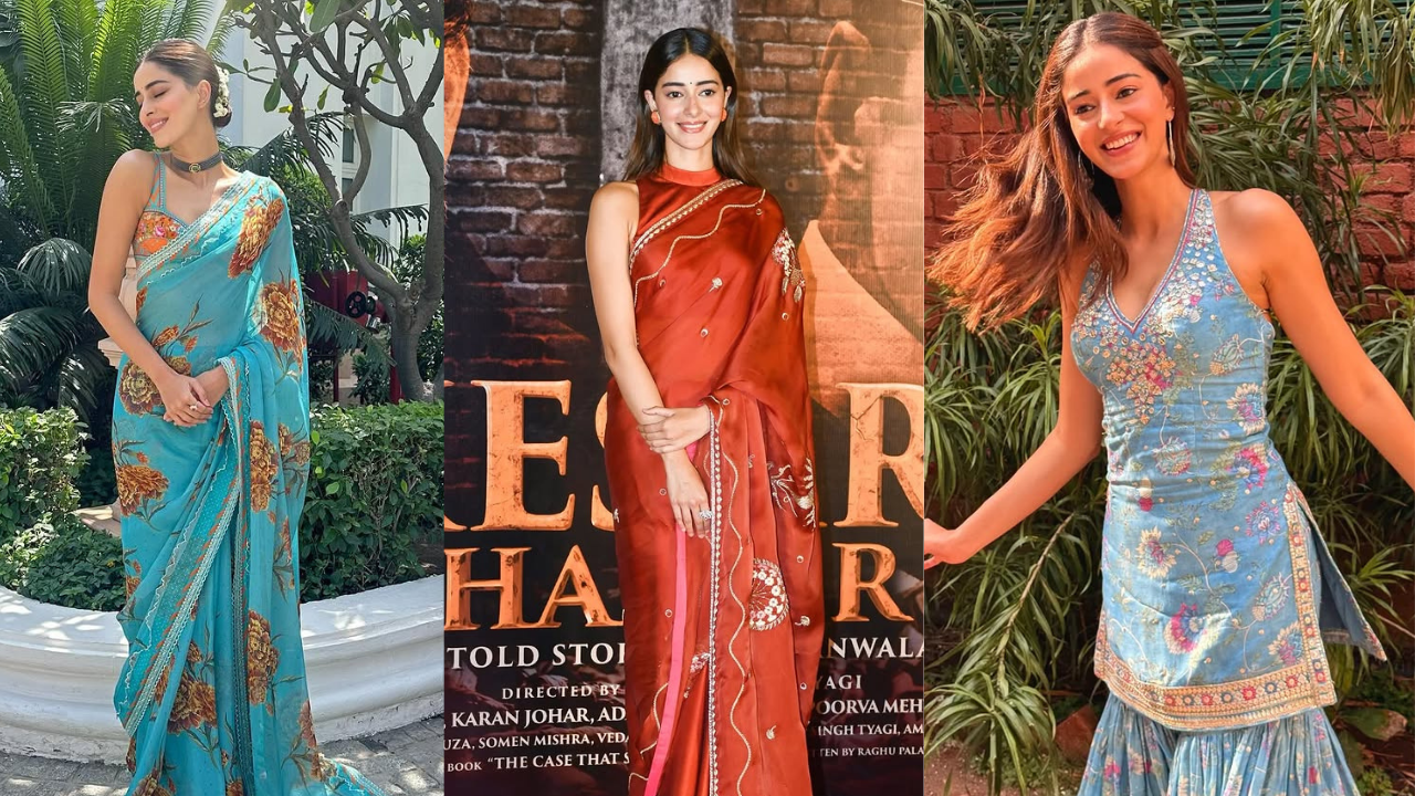 Steal these 4 statement ethnic looks of Ananya Panday from ‘Kesari 2’ promotions