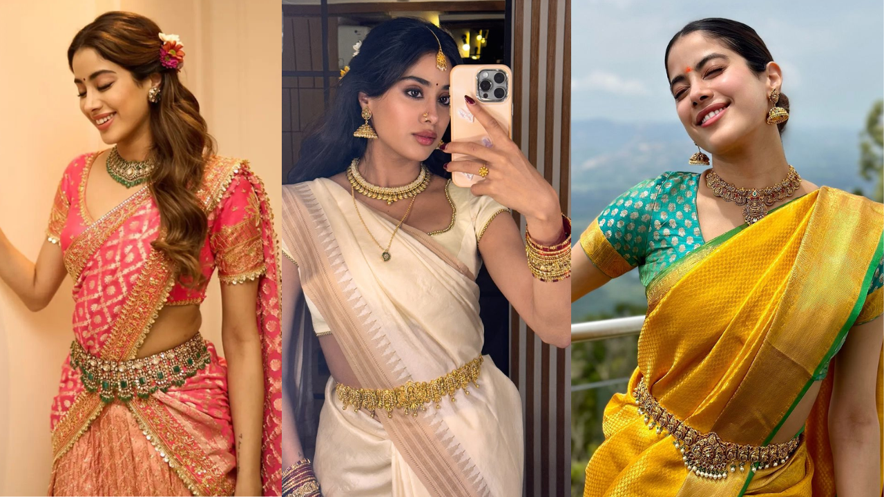 5 South Indian looks approved by national crush Janhvi Kapoor