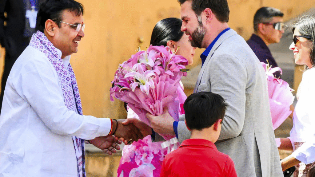 US Vice President JD Vance with his family visit Jaipur, explore Amber fort