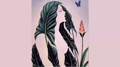 Optical illusion personality test: Leaves or woman? What you see first reveals what’s really causing stress to you