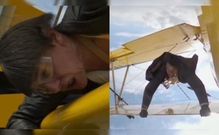 BTS footage of Tom Cruise’s Plane Stunt In Mission: Impossible