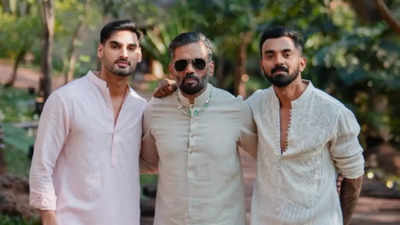 Suniel Shetty, Ahan Shetty drop birthday wishes for KL Rahul after he and Athiya Shetty announce the name of their baby girl | Hindi Movie News
