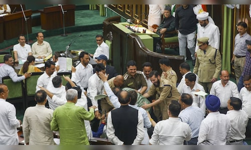 Scuffle breaks out between AAP and BJP MLAs in J&K Assembly | Watch video