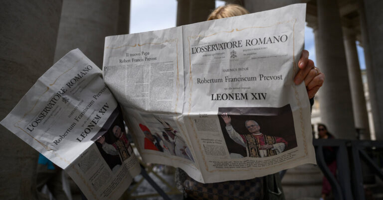 How Front Pages Around the World Covered the Selection of Pope Leo XIV