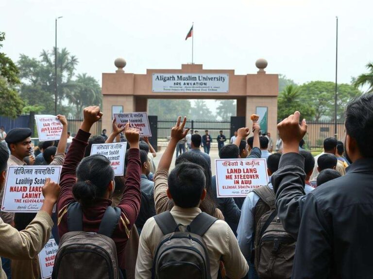 Aligarh Muslim University students protest against takeover of land by civic authorities, ET Education