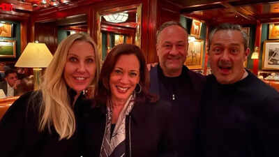 Kamala Harris spotted at NYC hotspot with husband Doug Emhoff, row over NYPD officers waiting outside