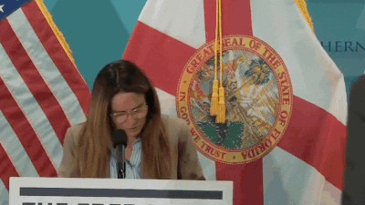 Watch: Florida senator Ileana Garcia collapses mid-speech, surgeon general rushes to her aid