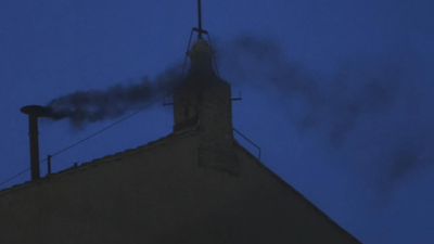 Cardinals return to the Sistine Chapel to vote on a new pope after the first ballot fails